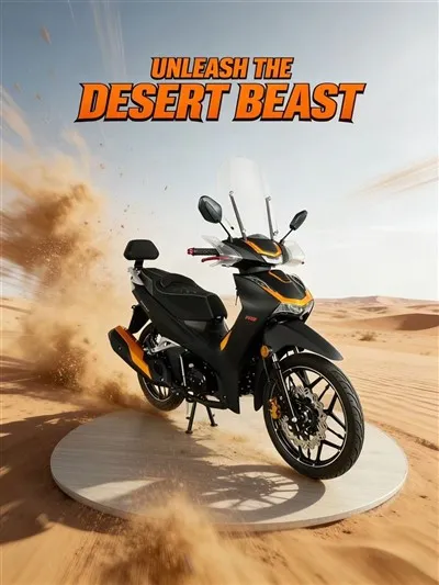Mutur ta 'Avventura Stylish: Iswed Matte B'Aċċenti Deheb Bold